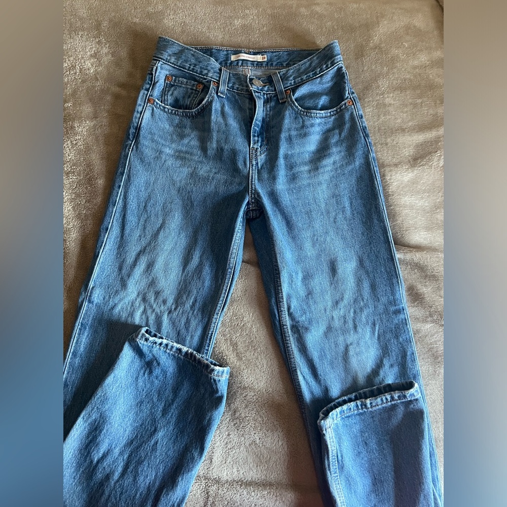 Levi’s Low Pro Classic Straight-Leg High Rise Jeans